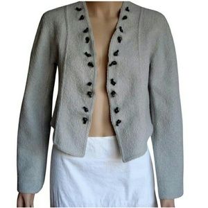 Giorgio Armani Heather Gray Wool Blazer