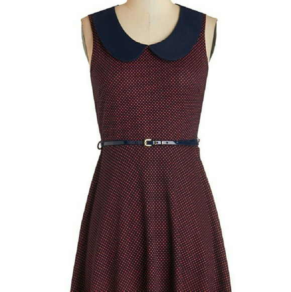 ModCloth Dresses & Skirts - ModCloth Work to Play dress in red dots