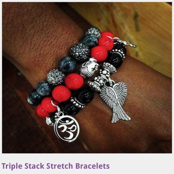 Stretchy bracelets with charms - Picture 1 of 1