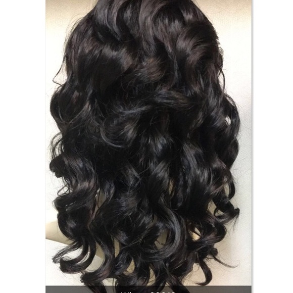 Curly synthetic lace front wig - Picture 2 of 4