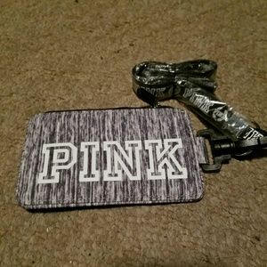 Vs Pink id holder and lanyard