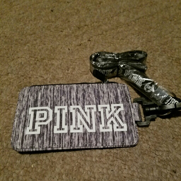 Vs Pink id holder and lanyard