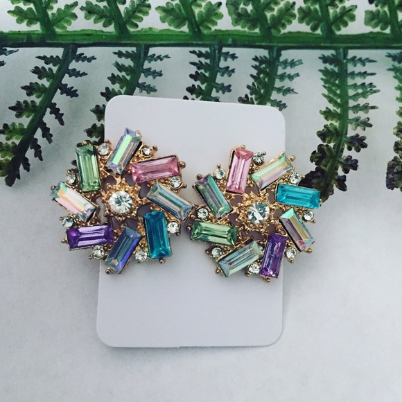 Pineapple.PalmBeach Jewelry - Iridescent Rainbow Earrings