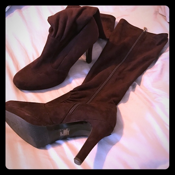 Brown Suede Boots