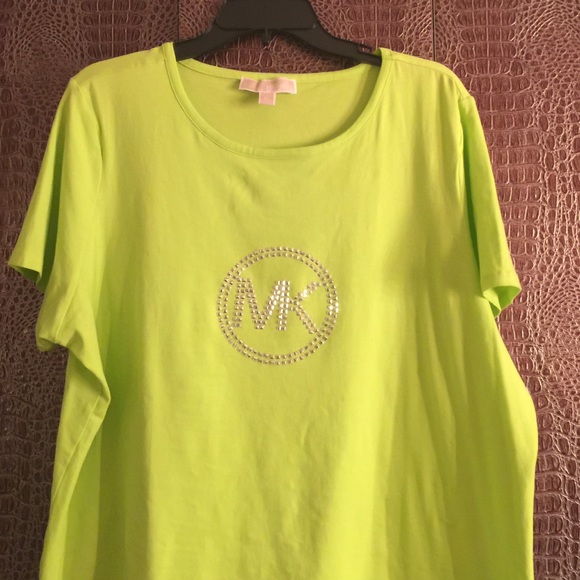 Michael Kors lime green shirt - Picture 1 of 1