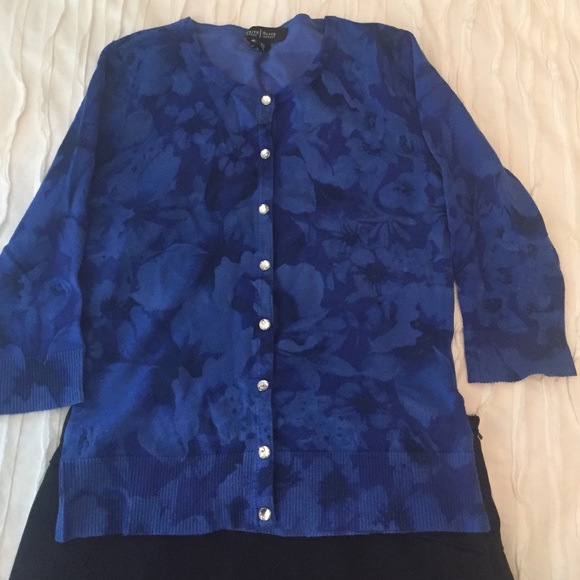 White House Black Market cardigan sparkly buttons