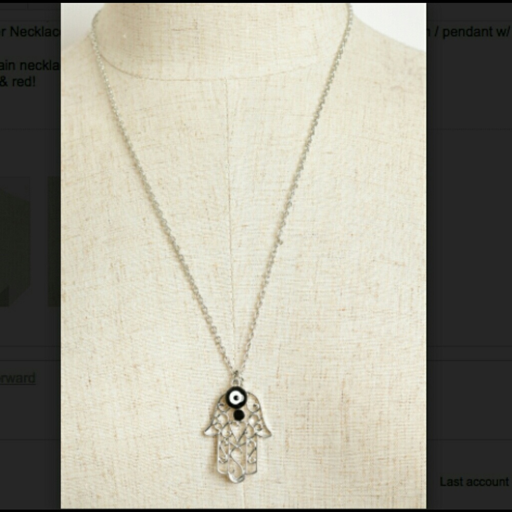 Jewelry | SILVER HAMSA EVIL EYE NECKLACE - Picture 4 of 6
