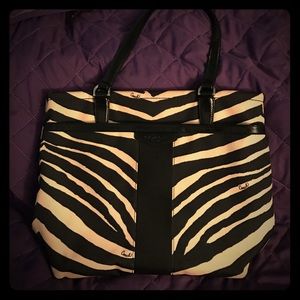 Zebra coach bag