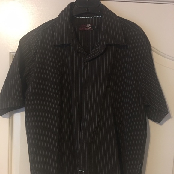 Men's short sleeve button down shirt.