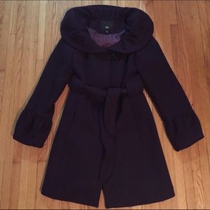 Mossimo deep purple coat, size small