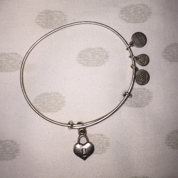 Alex and Ani Key To My Heart Charm Bangle.