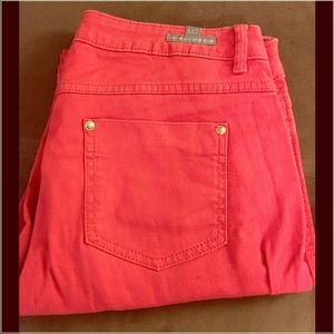 Lauren Conrad Red Stretchy Skinny Jeans