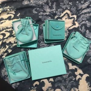 Tiffany & Co. boxes and bags