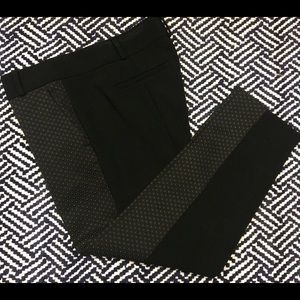 Ann Taylor LOFT, Marisa Print Capri, Size 8P, Blk