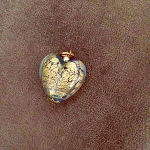 Venetian glass heart pendant
