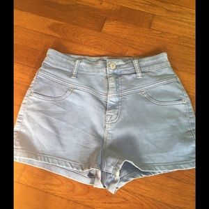 BDG high rise seam jean shorts