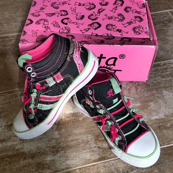 Gotta Flurt Girl's Sparkly Hip Hop HighTops Sz 12M - Picture 4 of 5