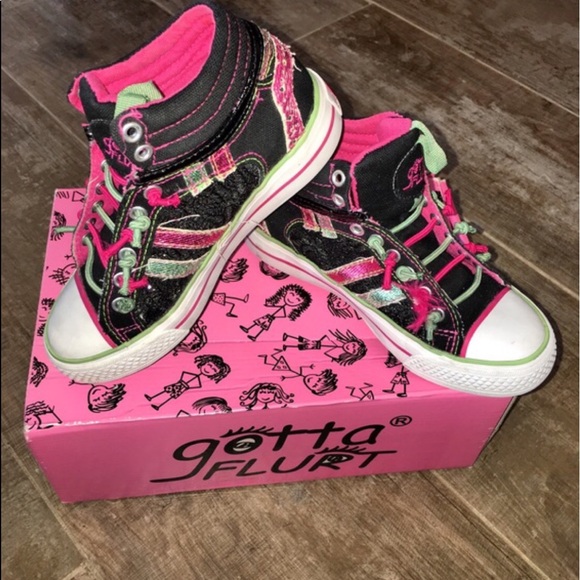 Gotta Flurt Girl's Sparkly Hip Hop HighTops Sz 12M - Picture 5 of 5