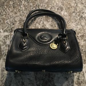 Douney and Bourke black leather handbag