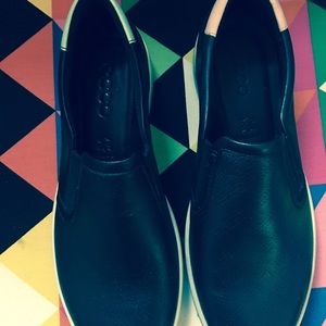 Ecco black slip ons
