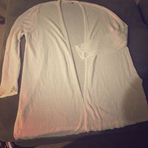 Long White Cardigan