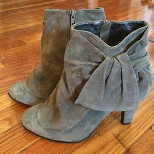 Aldo grey suede slouchy ankle boots