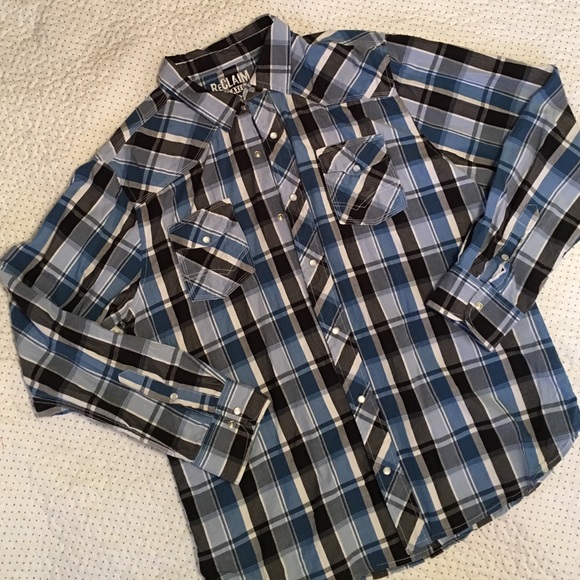 Men's ReCLAIM relaxed fit button down shirt