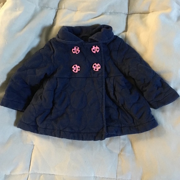 Baby girls' navy blue Gymboree peacoat sz 6-12 mos