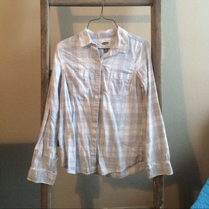 Grey white Old Navy Flannel