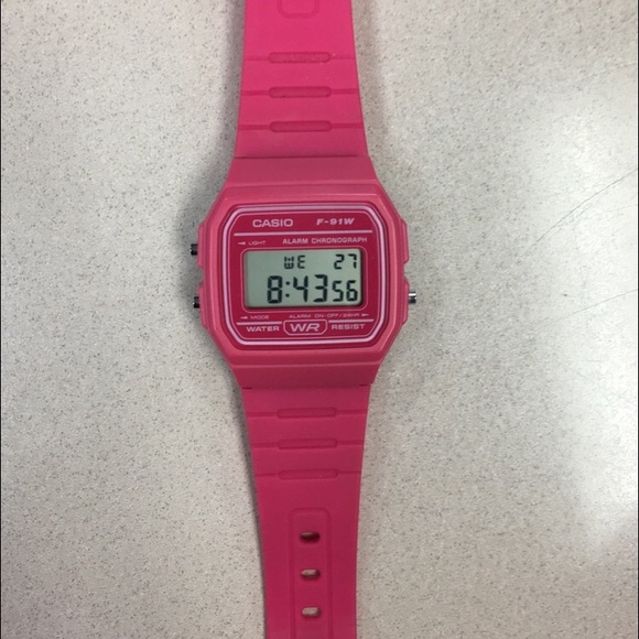 Pink Casio watch!