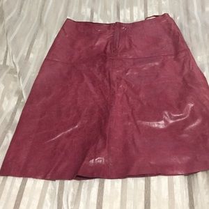 Leather skirt
