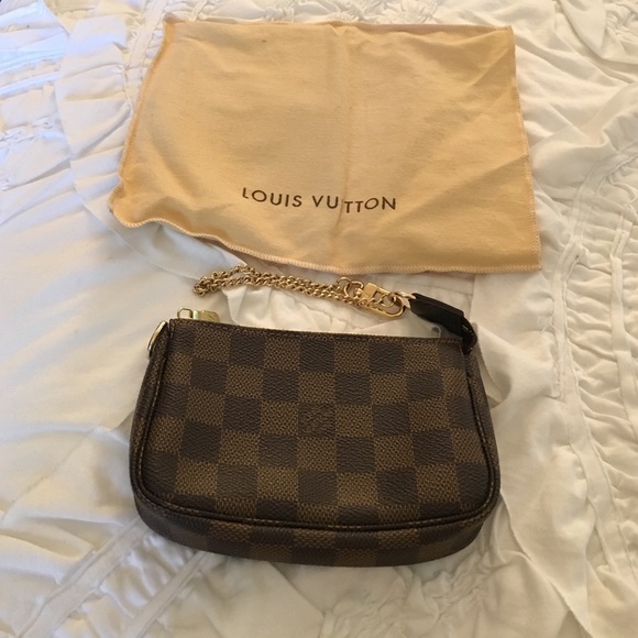 Louis vuitton mini accessories pouch damier ebene