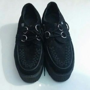 T.U.K London Black Suede Creepers