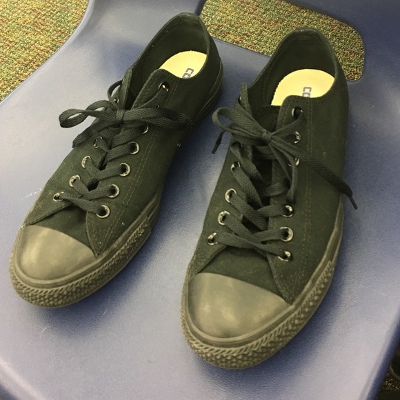 Converse all black lows