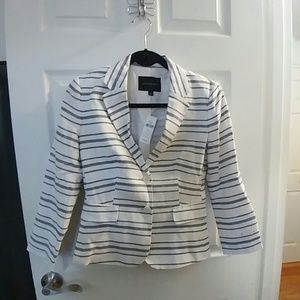 BR Banana Republic Striped Blazer