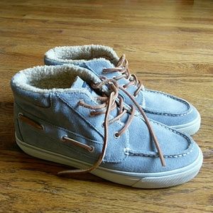 SPERRY TOP SIDER BETTY LEATHER SUEDE BOOTS