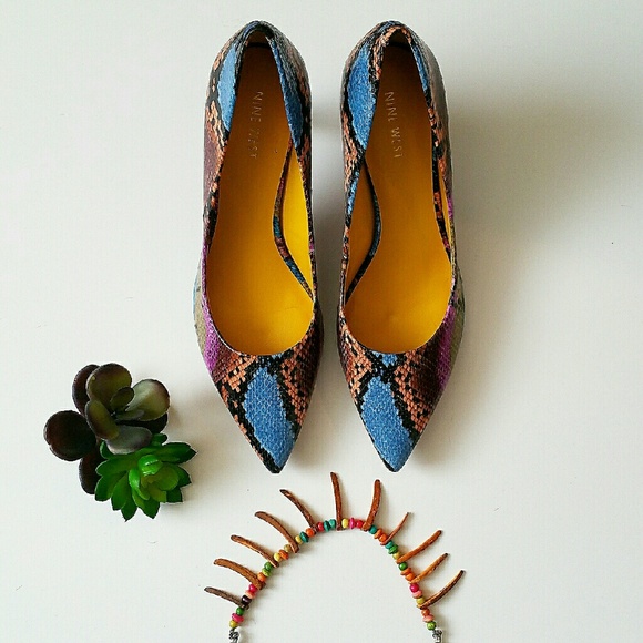 Nine West Snakeskin Heels
