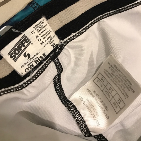 Cropped Marble Blue Work Out Pants - Picture 4 of 4