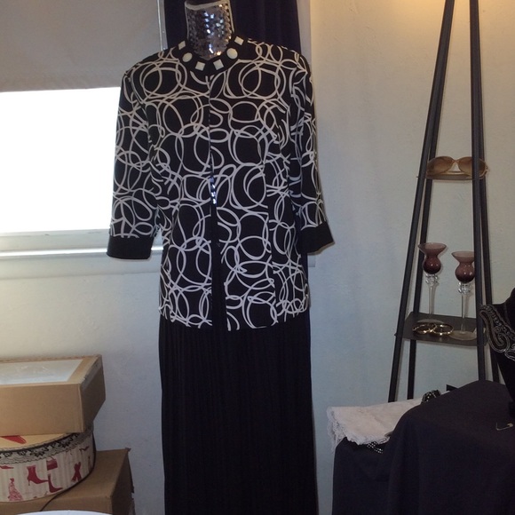 Woman's long black skirt