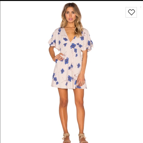 Free People Drapey Melanie Dress Pearl Combo