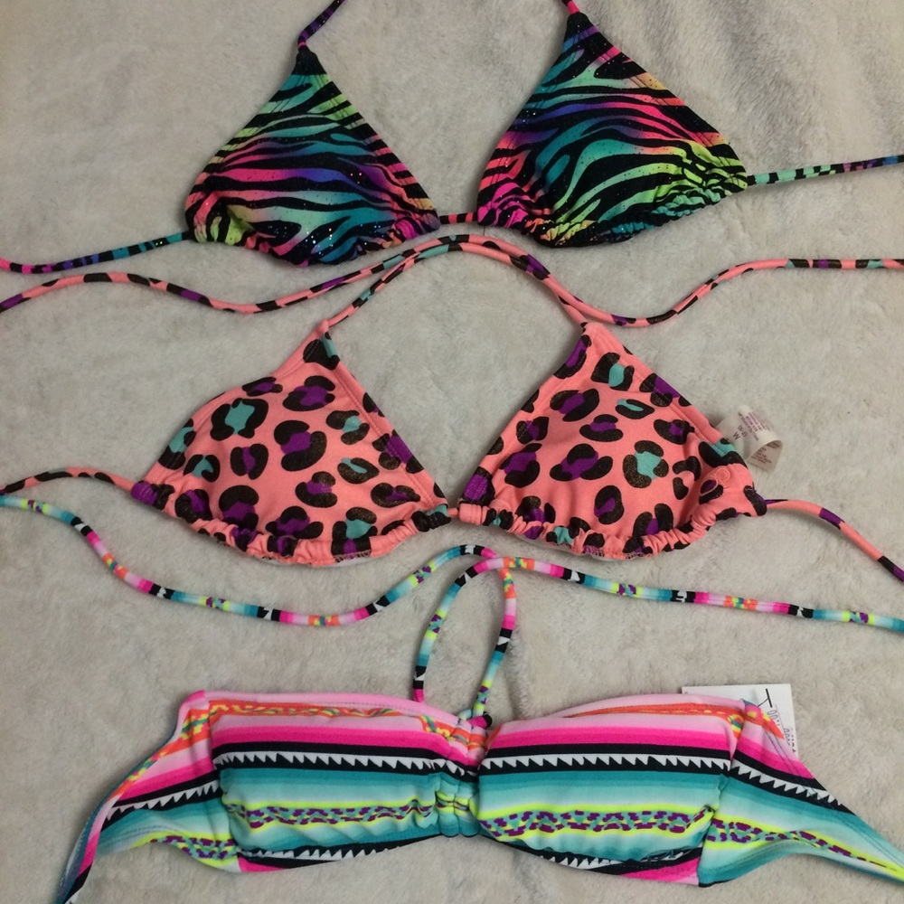 Swimwear tops. $13 for all