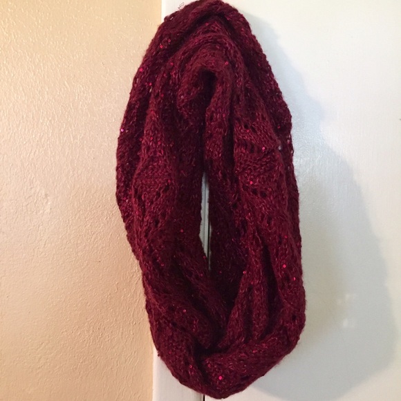 Accessories - Burgundy/Wine Infinity Scarf