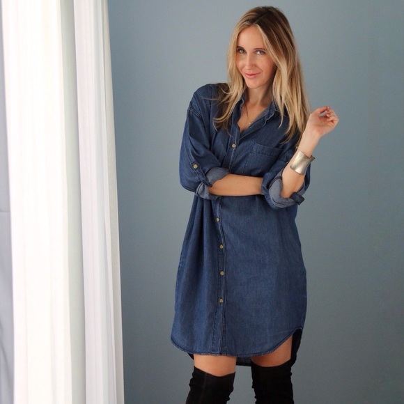 212 Denim Shirtdress *LAST 1! - Picture 3 of 4