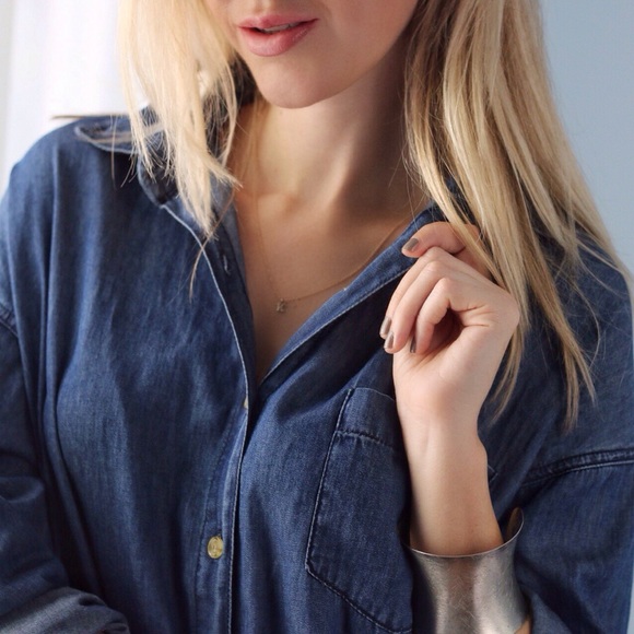 212 Denim Shirtdress *LAST 1! - Picture 4 of 4