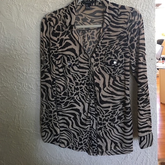 Zebra print blouse