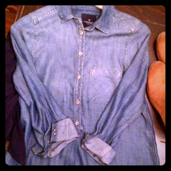 Trendy Denim Dress by American Eagle