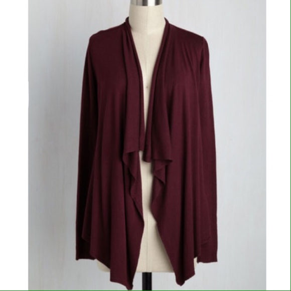 Burgundy Cardigan