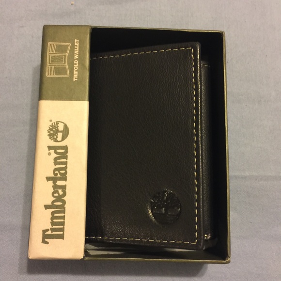 🔻SALE🔻BLACK LEATHER TIMBERLAND WALLET NEW W/ TAG