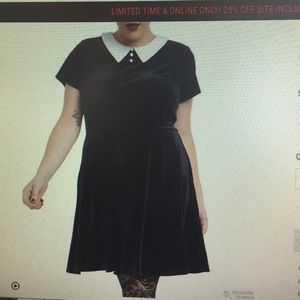 NWT Black and white collared dress