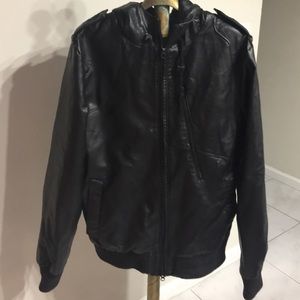 Men's Volcom scout leather jacket